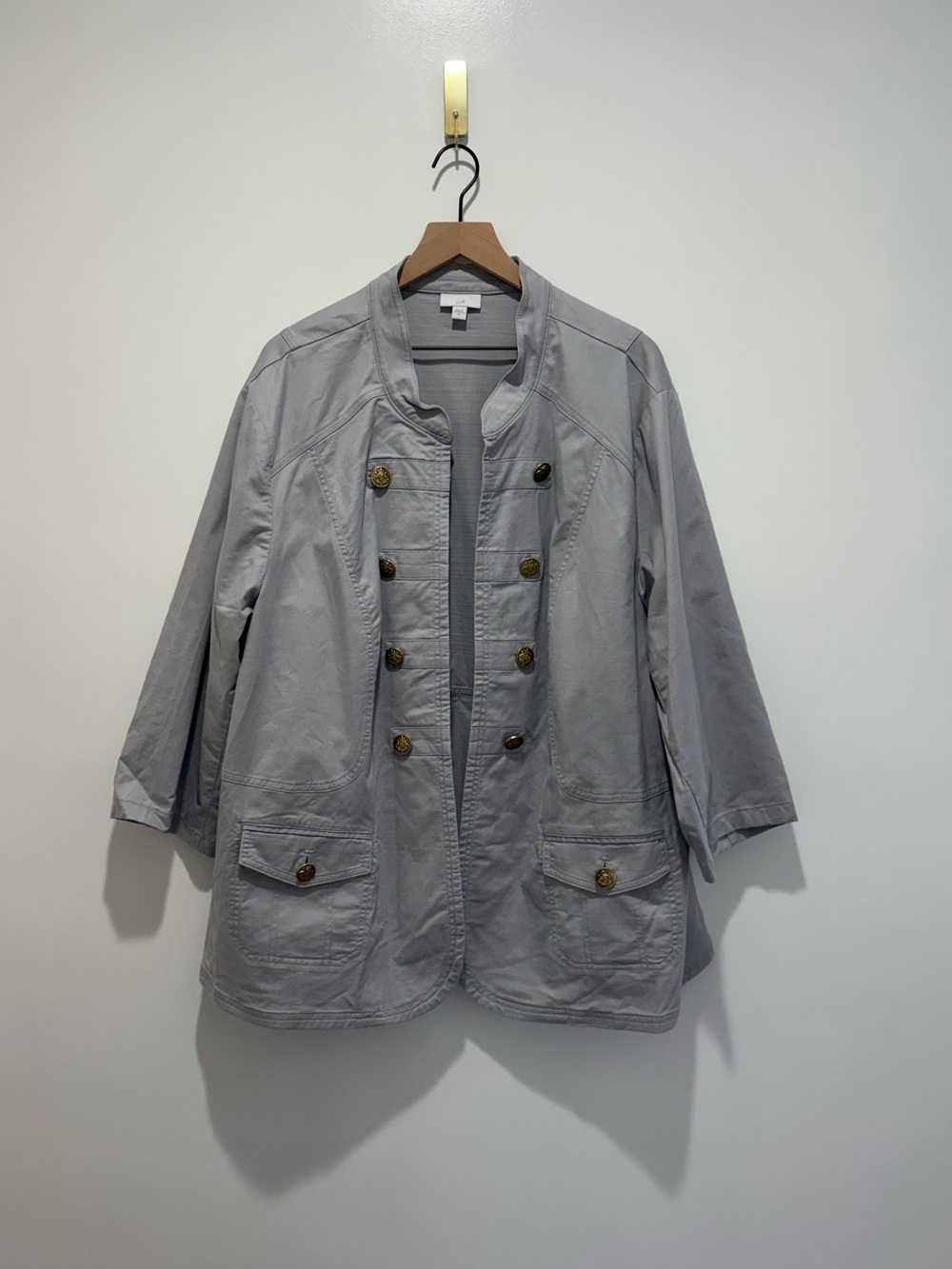 J.Jill Women’s Double Breasted Military Jacket
